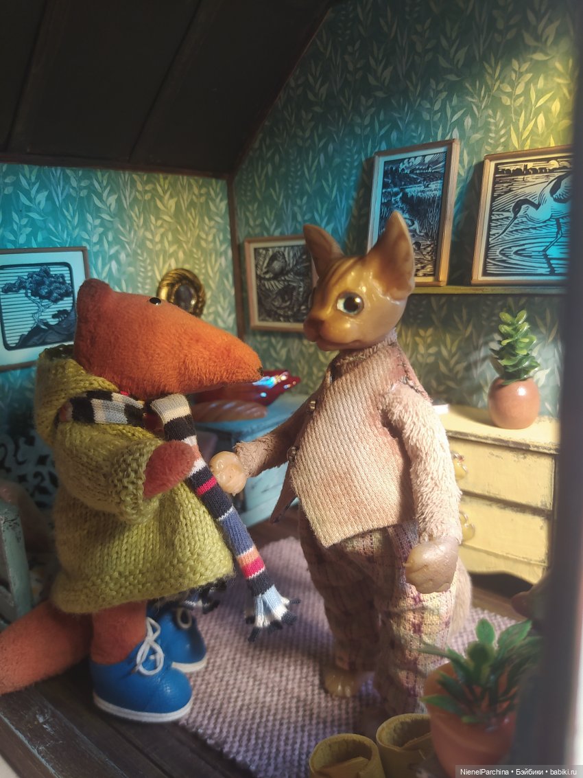 Кот по имени Дерек — Домашние фото авторских игрушек: Тедди