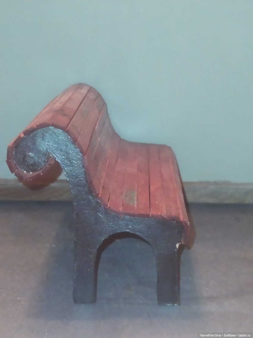 Скамейка для малявок | Бэйбики Скамейка для малявок — Мебель для кукол и домиков: фото (фото 2)