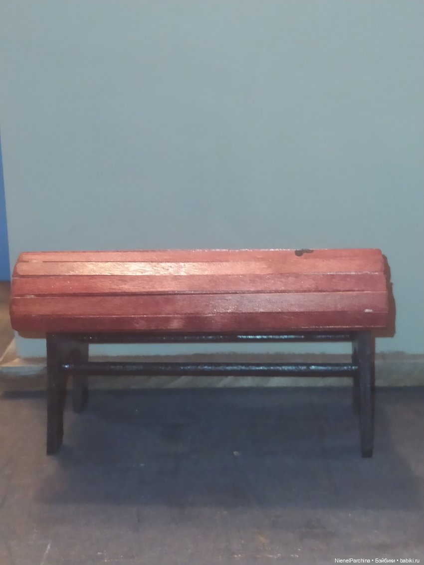 Скамейка для малявок | Бэйбики Скамейка для малявок — Мебель для кукол и домиков: фото (фото 3)