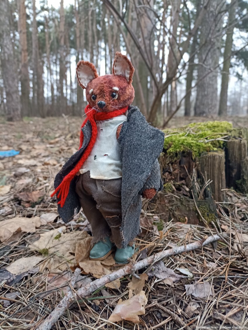 Лис Закери на прогулке — Авторские мишки Тедди и друзья: фото