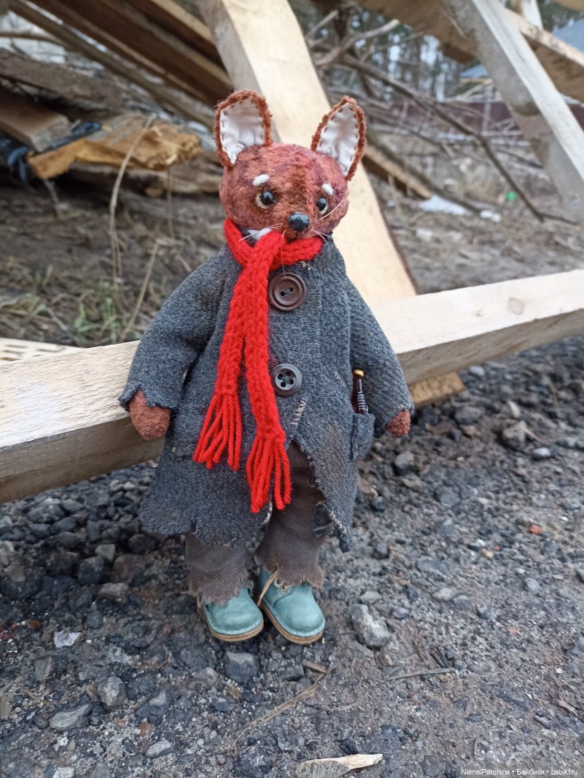 Лис Закери на прогулке — Авторские мишки Тедди и друзья: фото