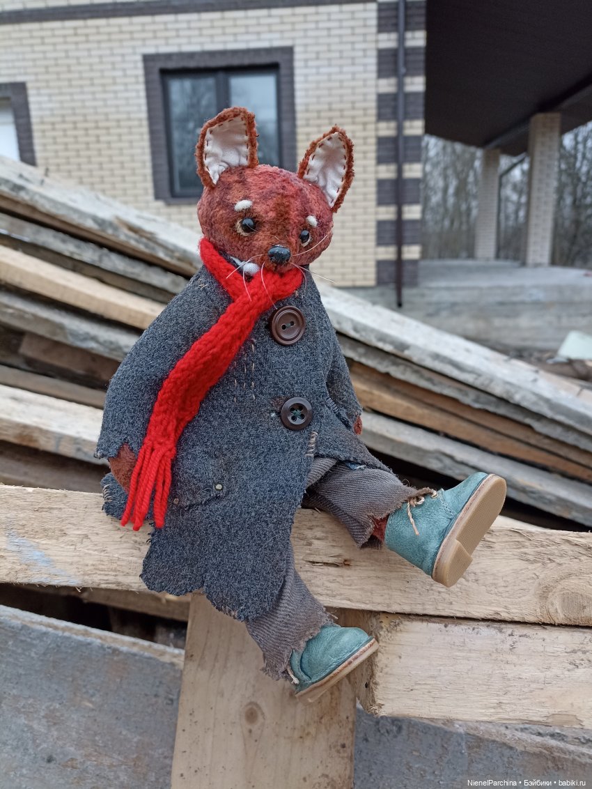 Лис Закери на прогулке — Авторские мишки Тедди и друзья: фото