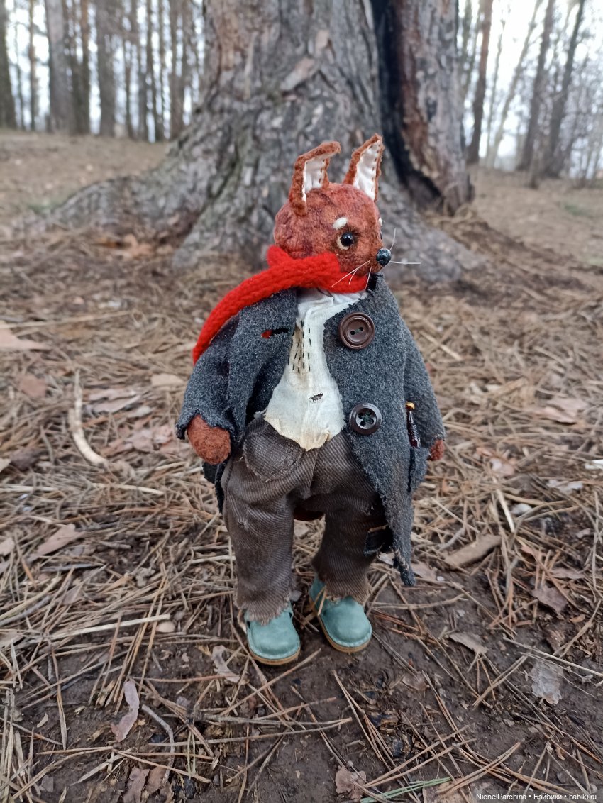 Лис Закери на прогулке — Авторские мишки Тедди и друзья: фото