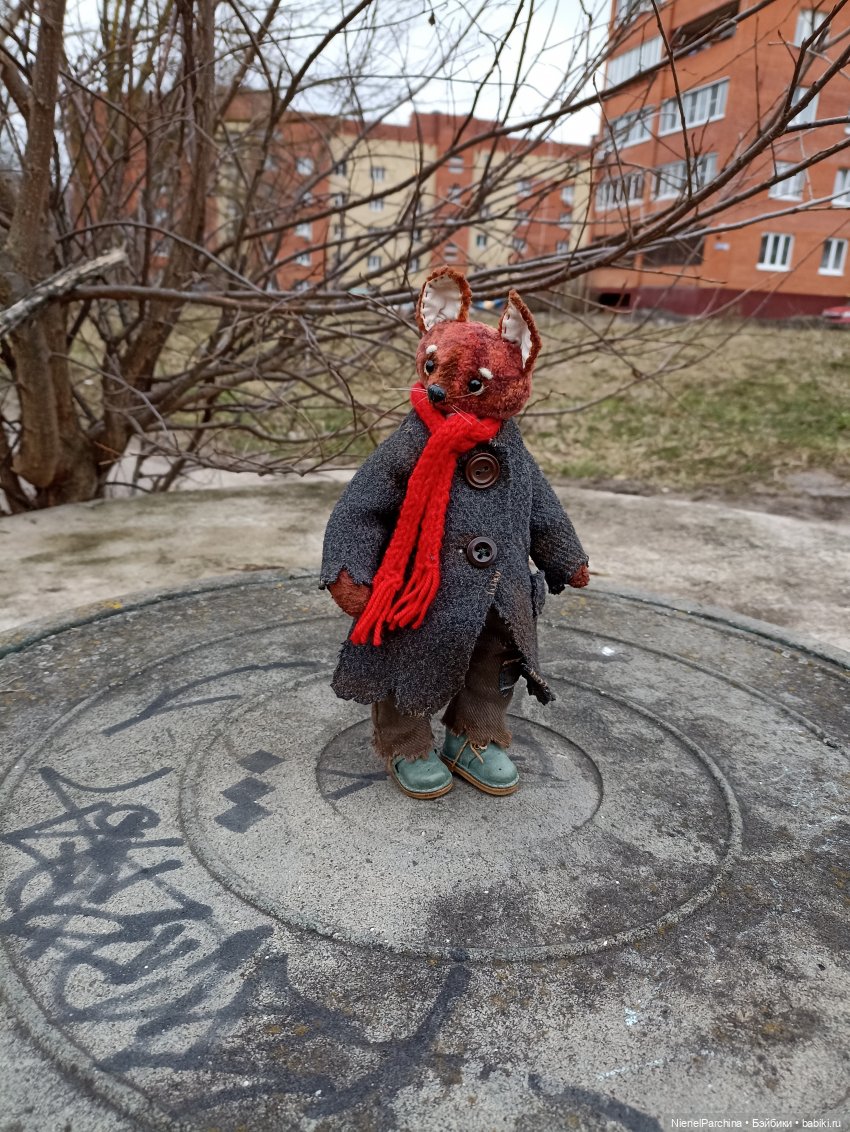 Лис Закери на прогулке — Авторские мишки Тедди и друзья: фото