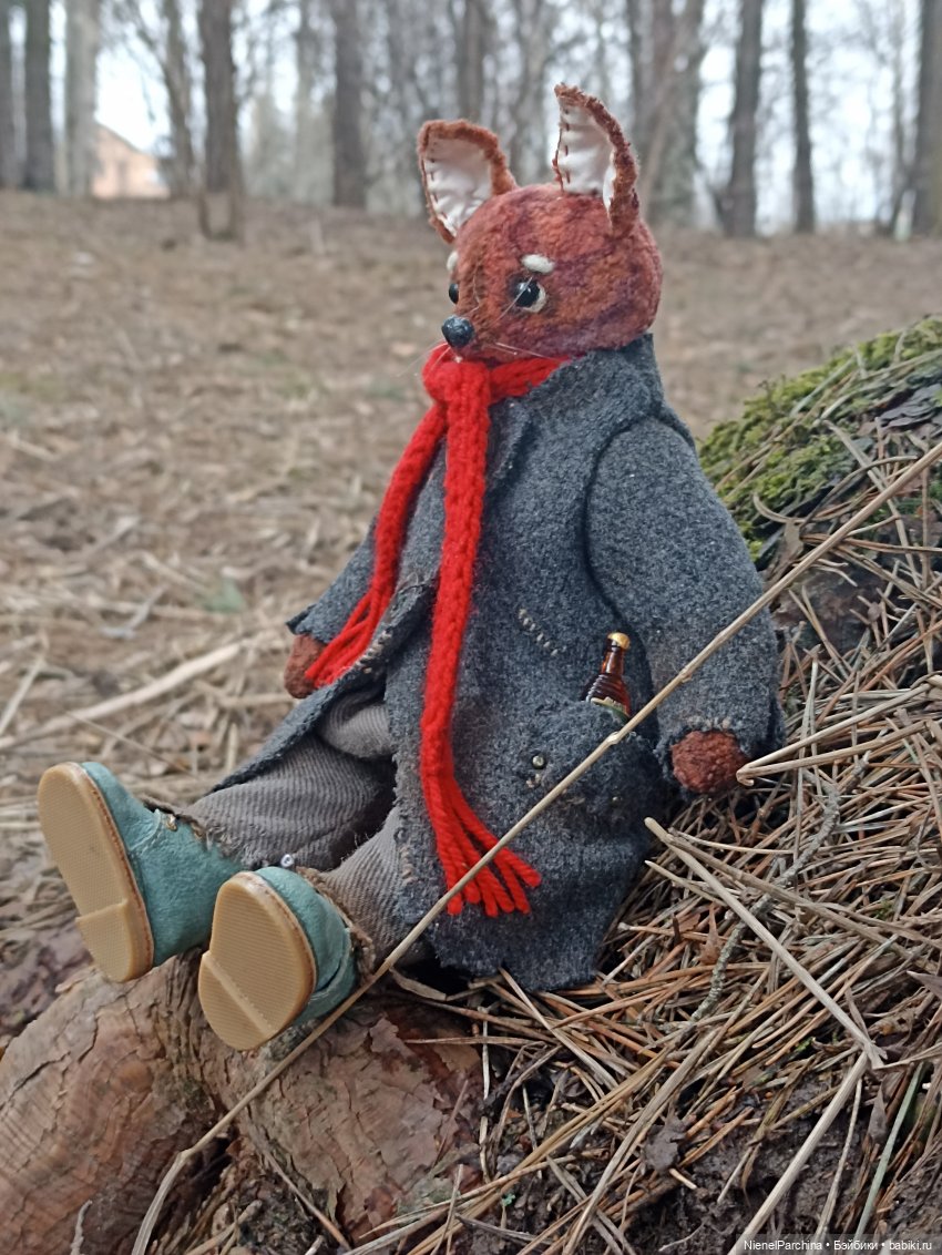 Лис Закери на прогулке — Авторские мишки Тедди и друзья: фото