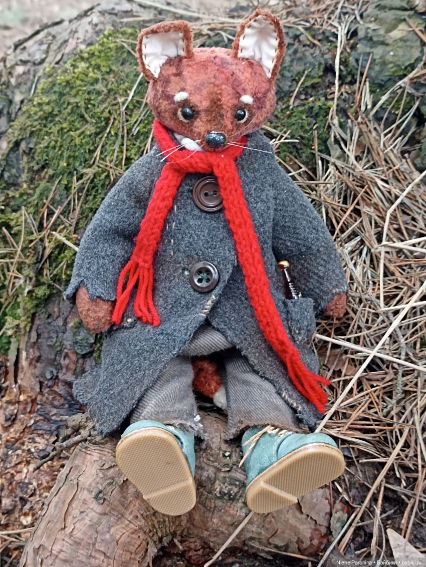 Лис Закери на прогулке — Авторские мишки Тедди и друзья: фото