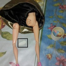 Ремонт шарниров кукол  барби-подделок