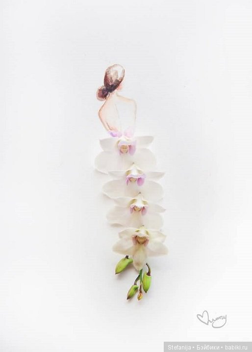 Рисунки из цветов и акварели от Лимзи