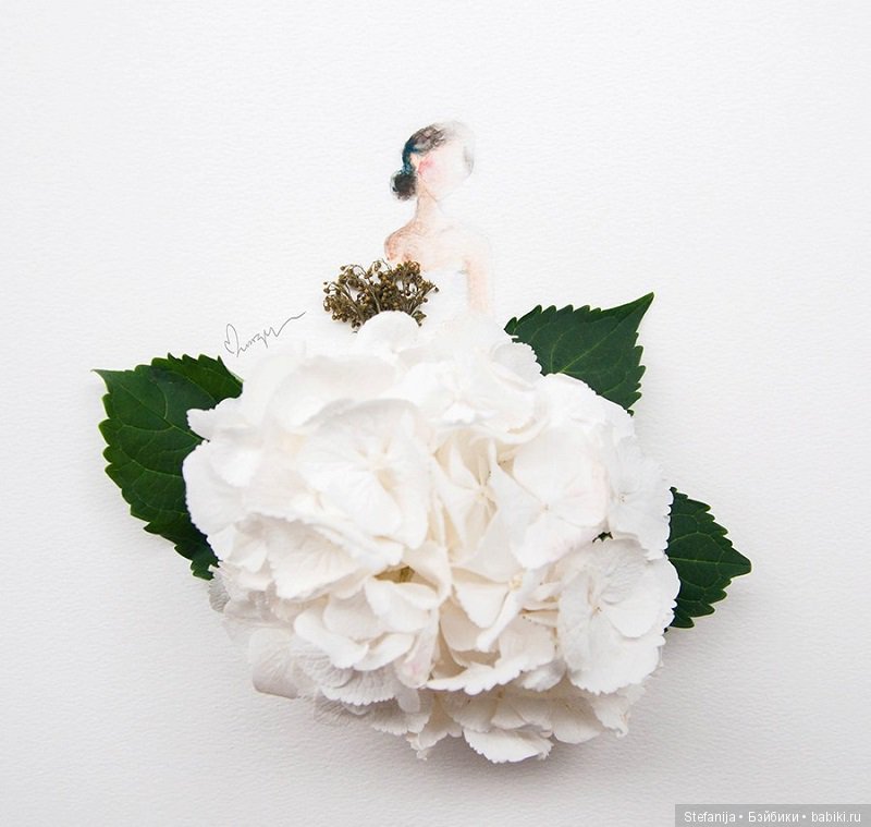 Рисунки из цветов и акварели от Лимзи