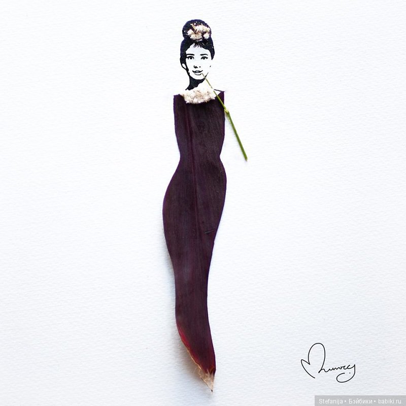 Рисунки из цветов и акварели от Лимзи