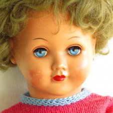 Редкая высокая антикварная кукла с клеймом W