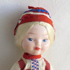 Ленигрушка ! Кукла паричковая Настенька .Новая, не игранная! Автор художник М. Мотовилова.