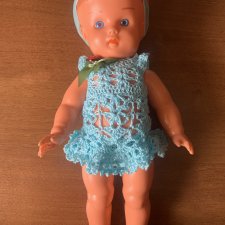 Кукла виниловая . Чехословацкий резиновый рельефная куколка от Gumotex