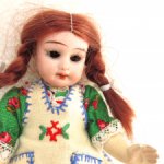 Антикварная куколка 16 см