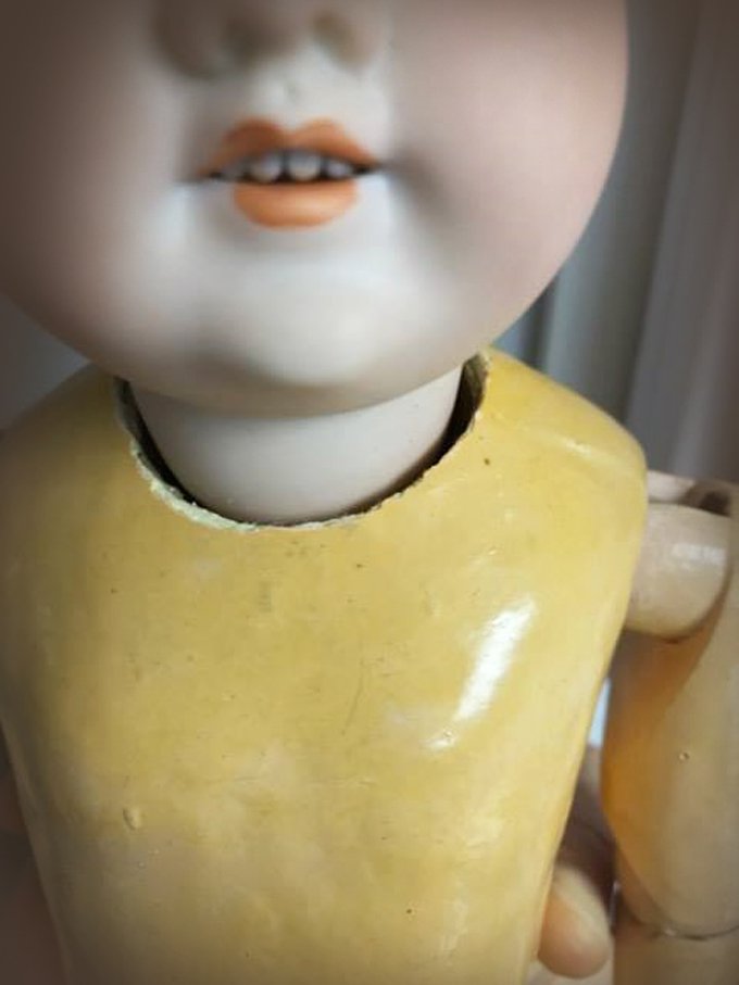 Лечение антикварной куклы Саши