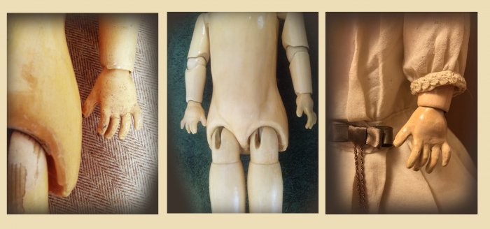 Лечение антикварной куклы Саши