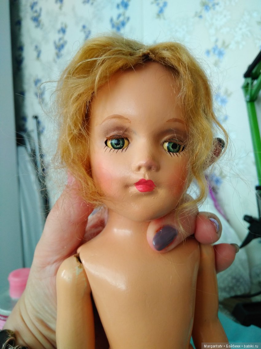 Лечение американочки — Реставрация антикварных кукол: ремонт фарфора