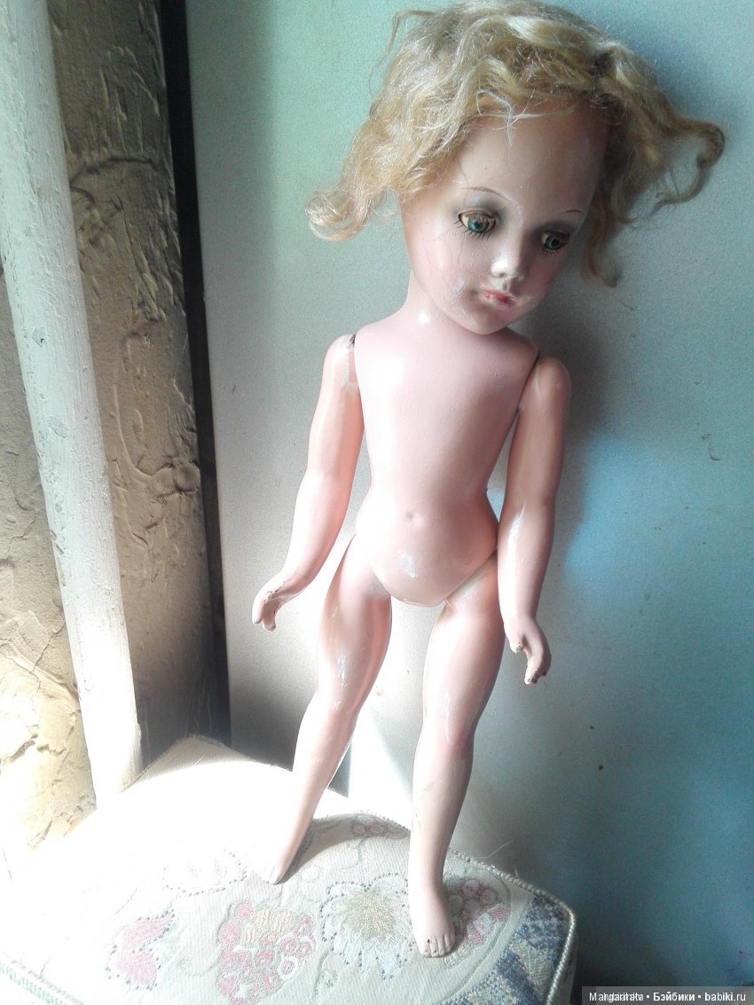 Лечение американочки — Реставрация антикварных кукол: ремонт фарфора (фото 3)