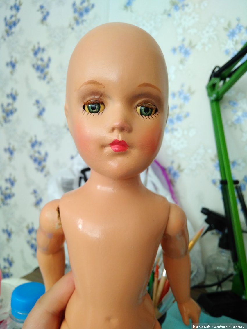 Лечение американочки — Реставрация антикварных кукол: ремонт фарфора