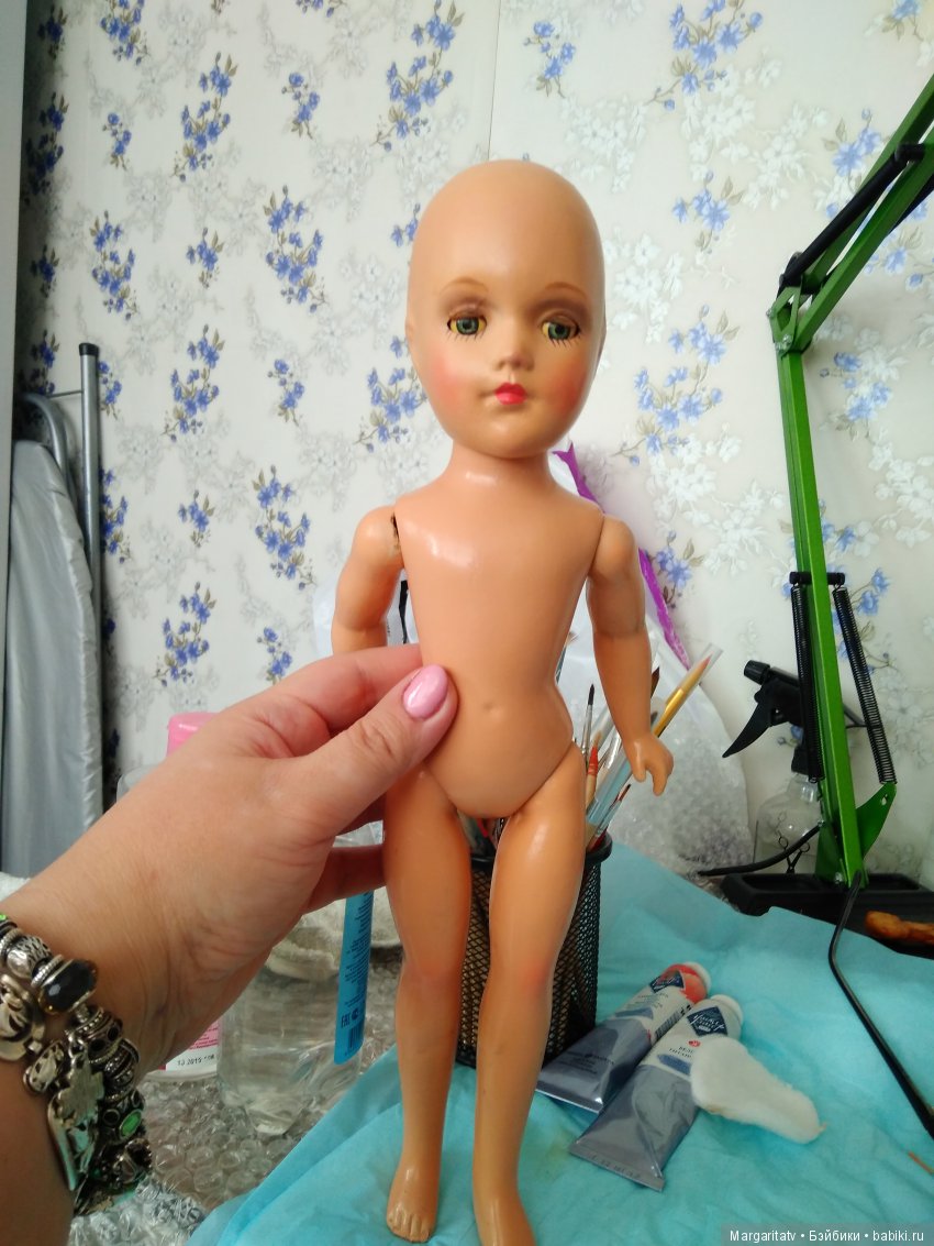 Лечение американочки — Реставрация антикварных кукол: ремонт фарфора