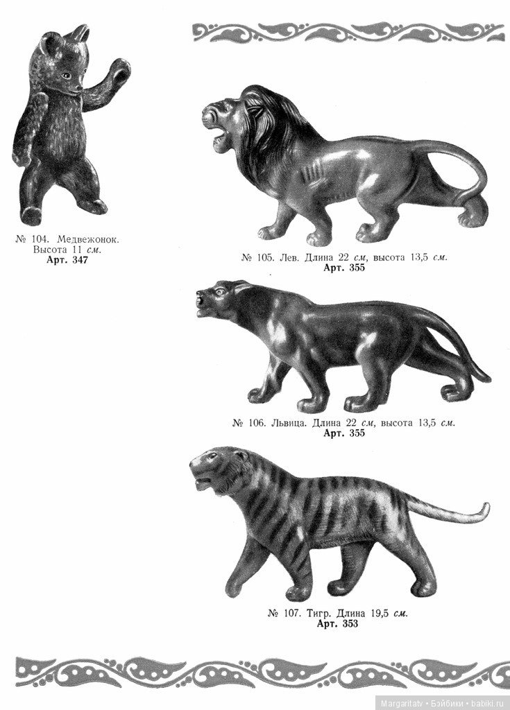 Каталог "Игрушки из пластических масс" 1954