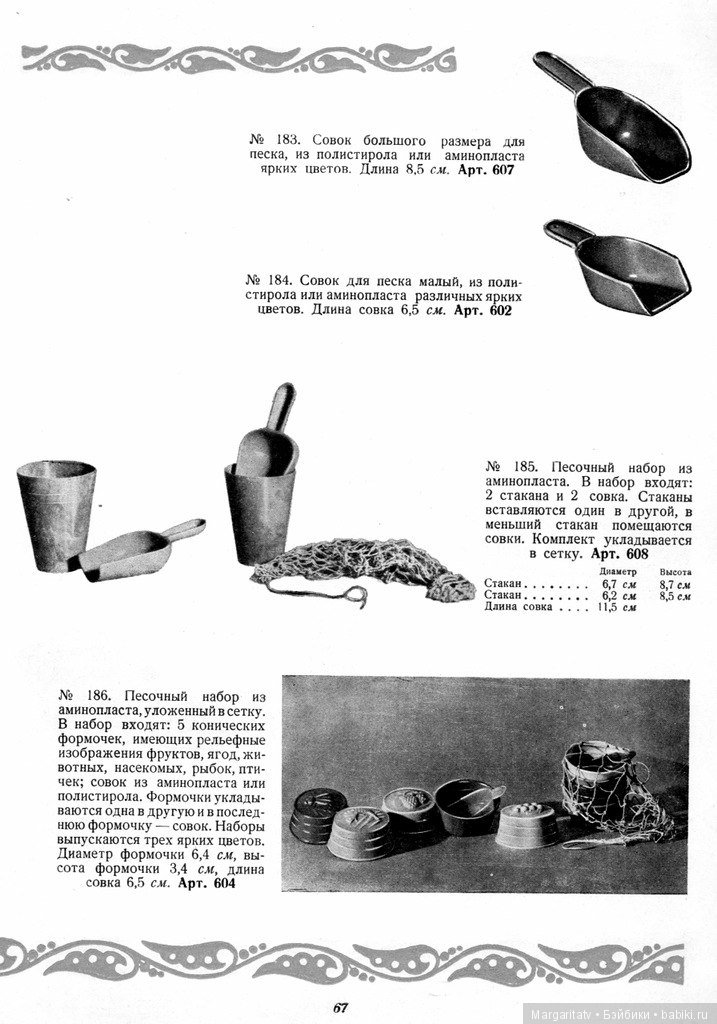 Каталог "Игрушки из пластических масс" 1954