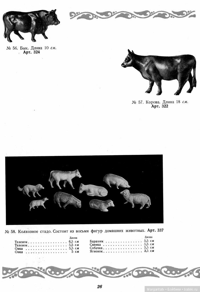 Каталог "Игрушки из пластических масс" 1954