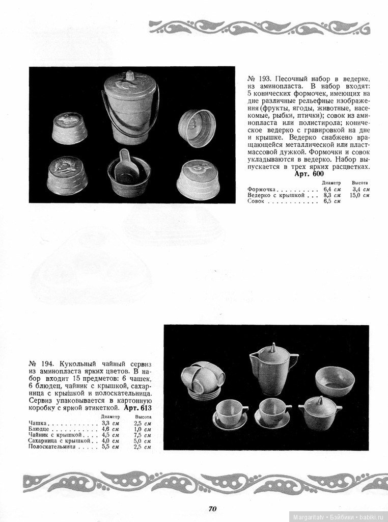 Каталог "Игрушки из пластических масс" 1954