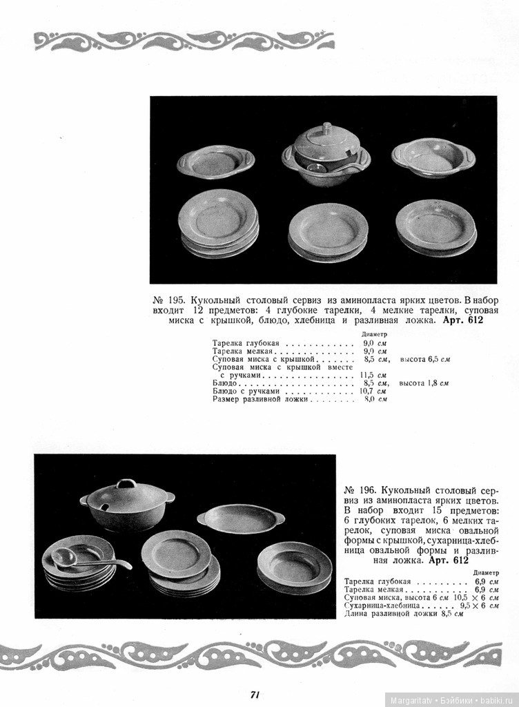 Каталог "Игрушки из пластических масс" 1954