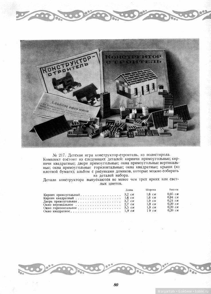 Каталог "Игрушки из пластических масс" 1954