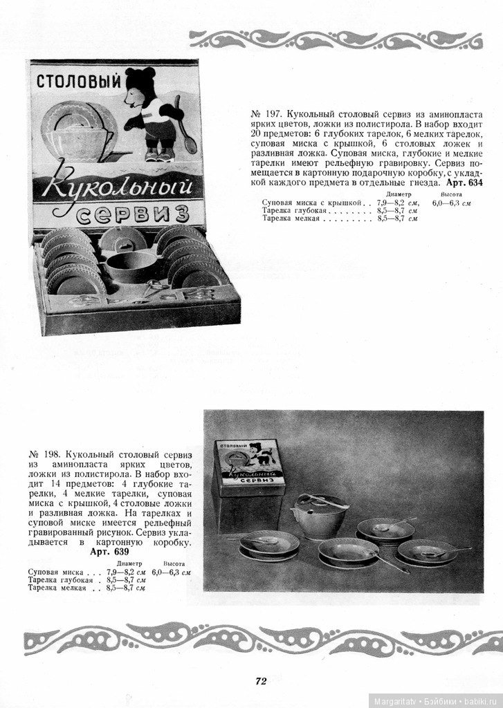 Каталог "Игрушки из пластических масс" 1954