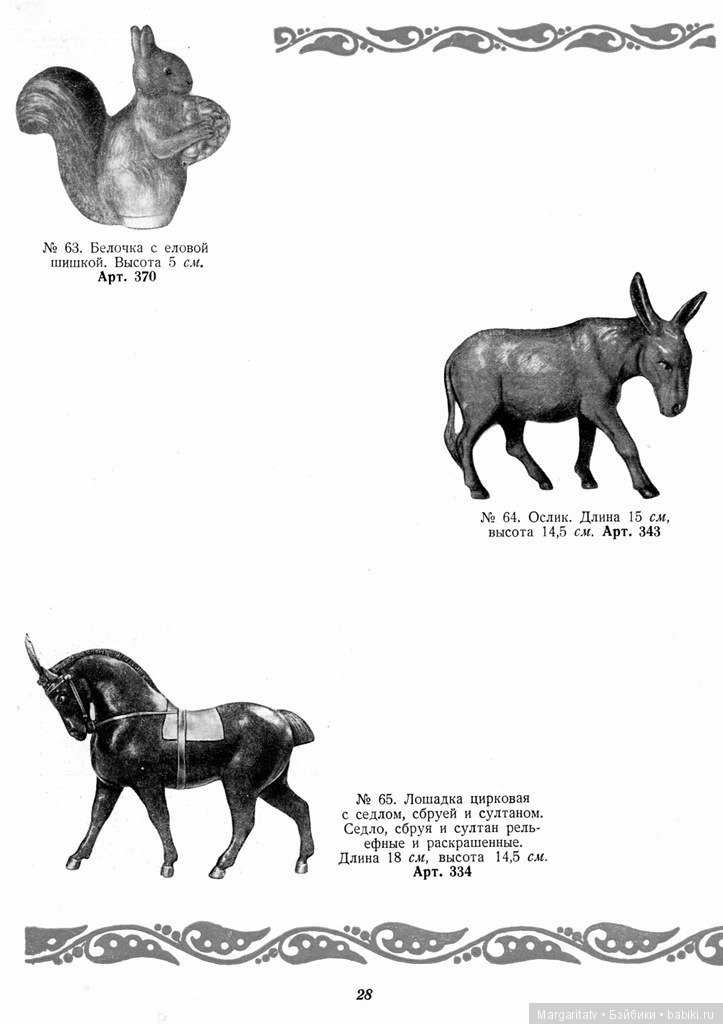 Каталог "Игрушки из пластических масс" 1954