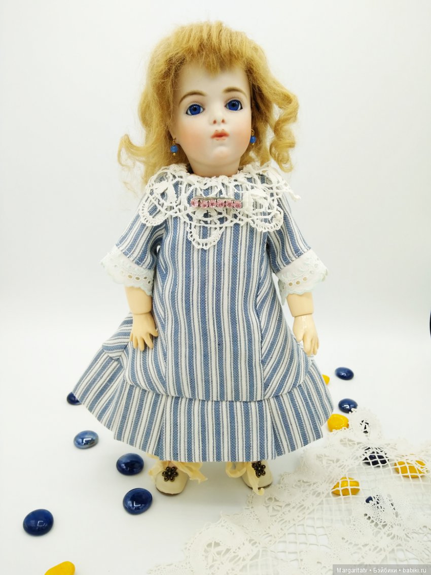 Наряд для реплики Брю — Редкие антикварные куклы и реплики: воск (фото 8)