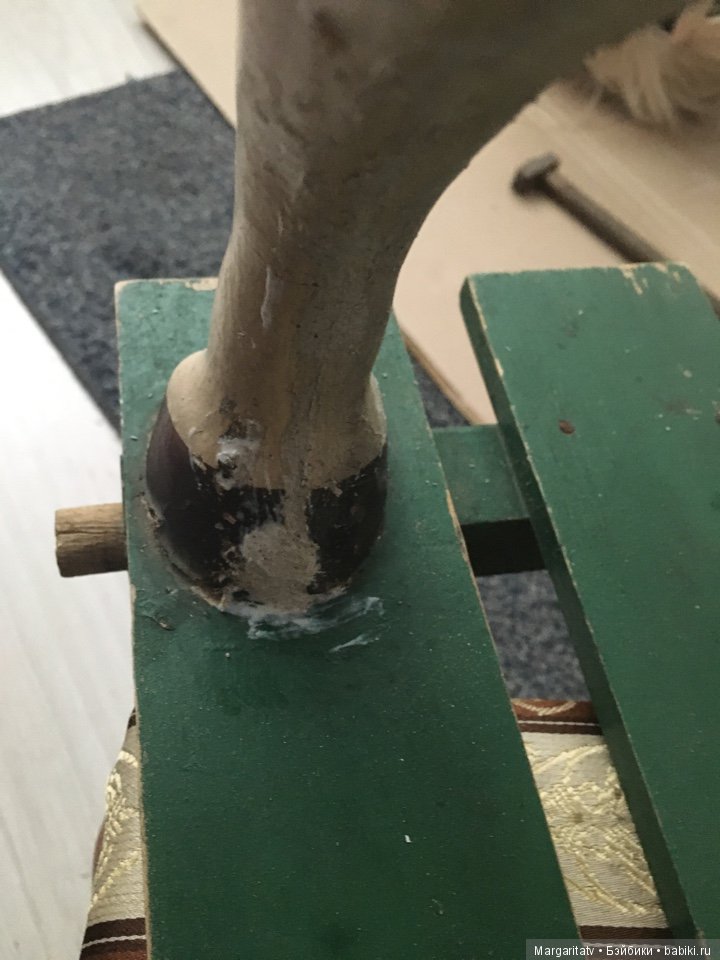 Реставрация лошадки — Ремонт кукол СССР и ГДР (немок): чернота (фото 7)