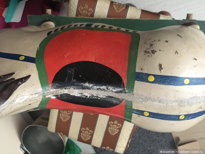 Реставрация лошадки — Ремонт кукол СССР и ГДР (немок): чернота (фото 5)