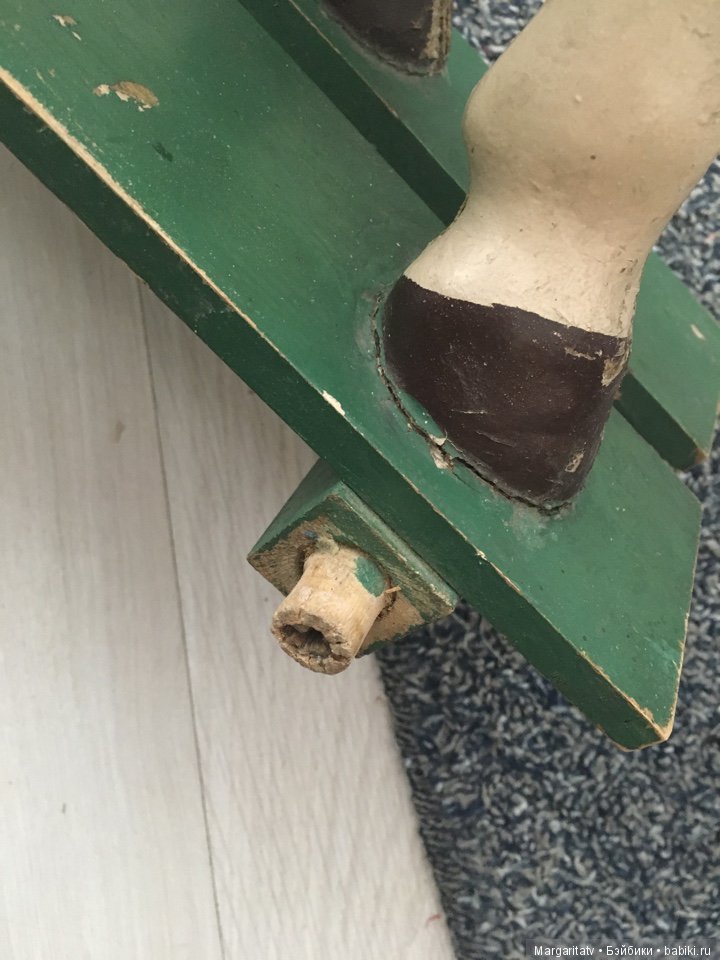 Реставрация лошадки — Ремонт кукол СССР и ГДР (немок): чернота (фото 4)