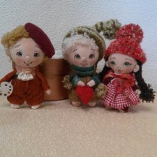 Текстильные мини-куколки / автор Людмила Лебедюк