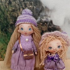 Лавандовое настроение. Мини-куклы от Людмилы Лебедюк