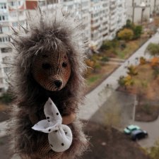 Ёжик (герой любимого мультика). Игрушки Людмилы Лебедюк