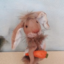 Зайчик-Обаяшка. Текстильные игрушки от Людмилы Лебедюк