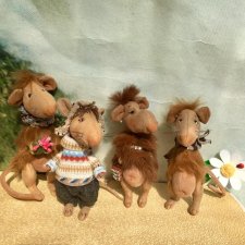 Крысики-Чучундрики - интерьерные текстильные игрушки