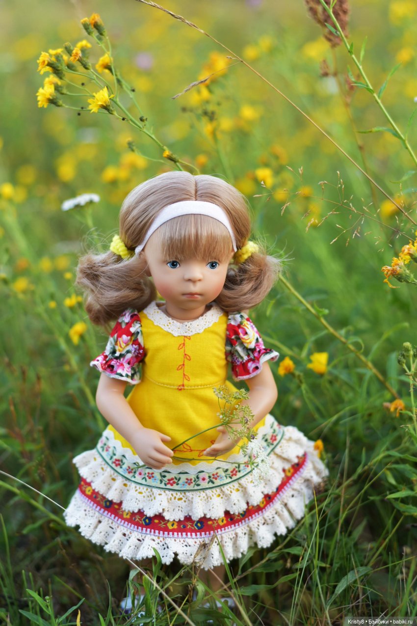 Роми, лето и цветы | Бэйбики Роми, лето и цветы — Куклы Petitcollin (Петитколлин) и Sylvia Natterer: Minouche