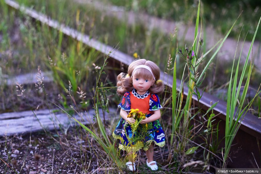 Роми, лето и цветы | Бэйбики Роми, лето и цветы — Куклы Petitcollin (Петитколлин) и Sylvia Natterer: Minouche