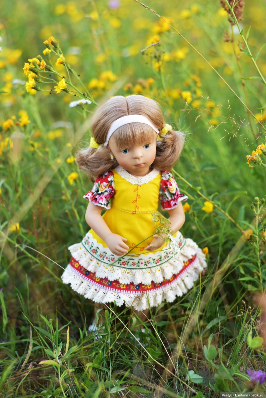 Роми, лето и цветы | Бэйбики Роми, лето и цветы — Куклы Petitcollin (Петитколлин) и Sylvia Natterer: Minouche