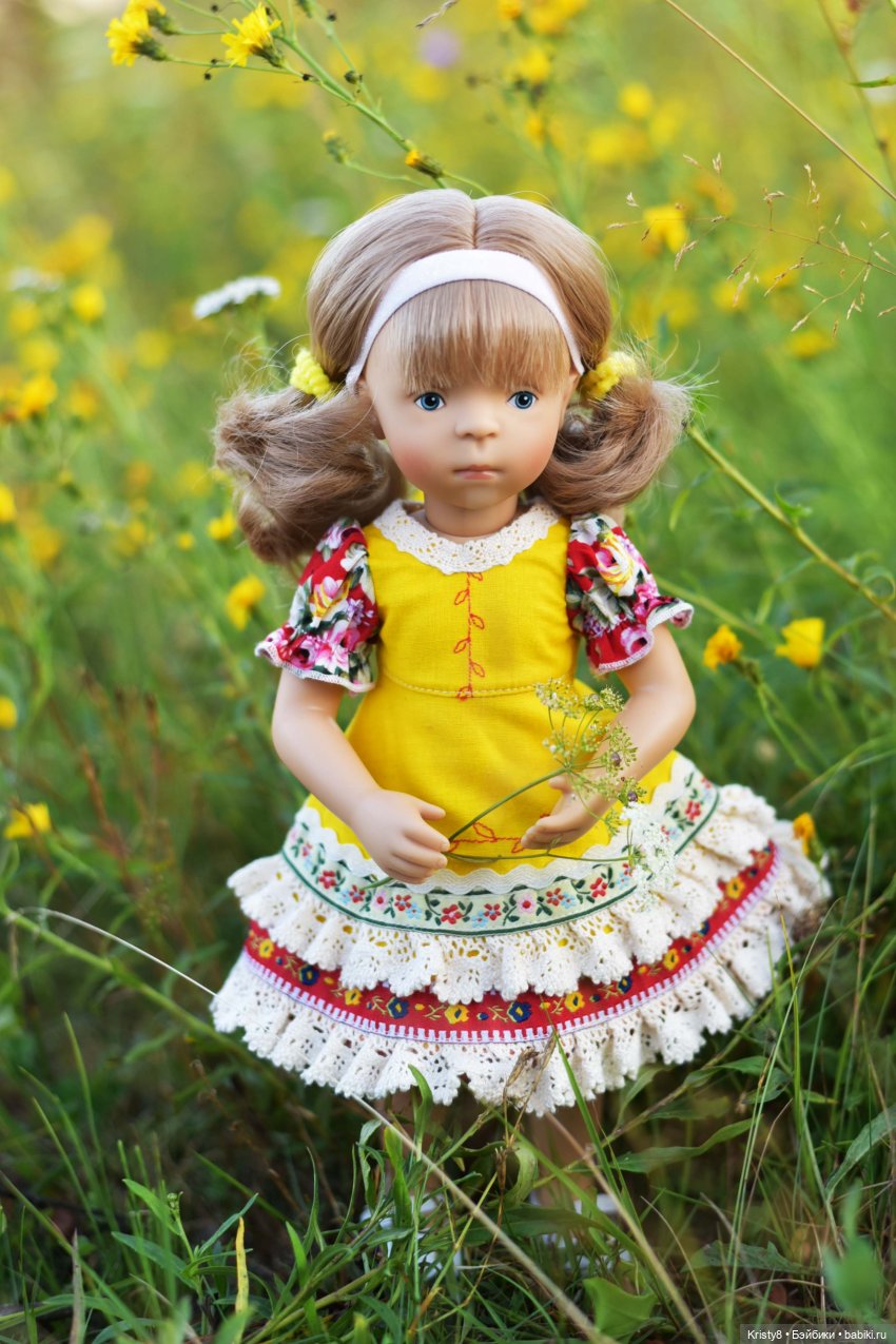 Роми, лето и цветы | Бэйбики Роми, лето и цветы — Куклы Petitcollin (Петитколлин) и Sylvia Natterer: Minouche