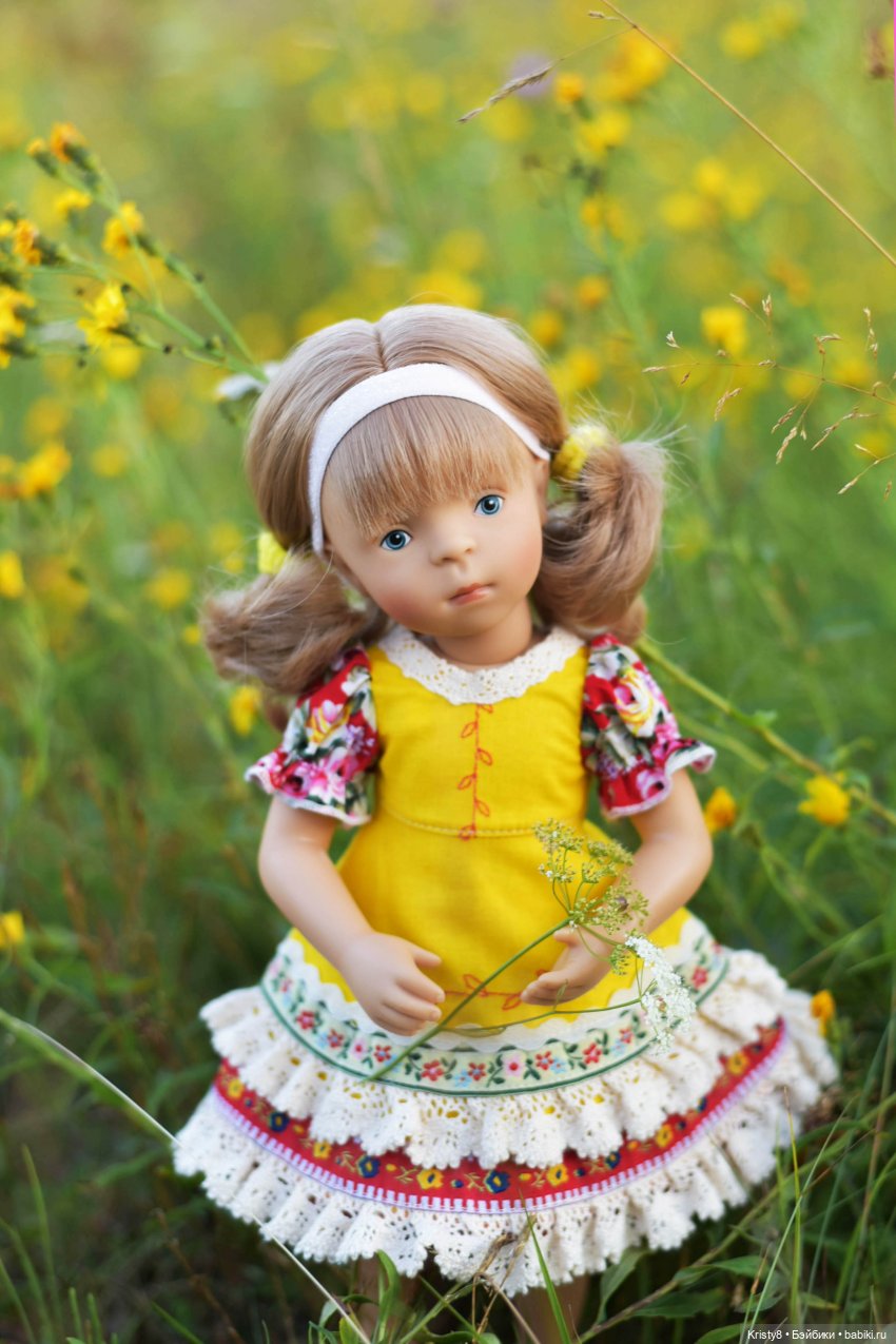 Роми, лето и цветы | Бэйбики Роми, лето и цветы — Куклы Petitcollin (Петитколлин) и Sylvia Natterer: Minouche