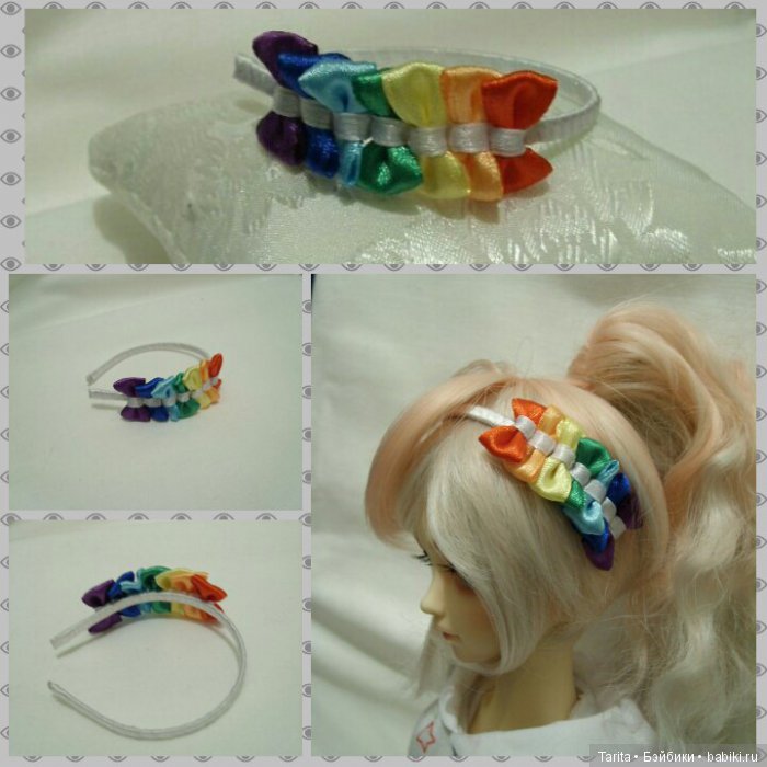 Украшения канзаши — для кукол и не только (фото 6)