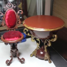 Ажурная мебель для кукол 1\4 и 1/6 своими руками