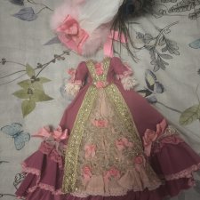 Платье и шляпа от куклы pullip Мария Антуанетта