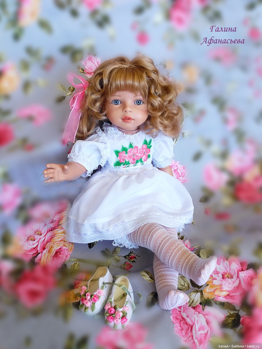 Показ причёсок в новом платьице из шёлка... с куколкой фирмы TOYSE CE ISPAN (фото 6)